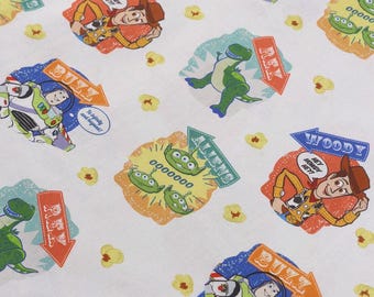 Tela de Disney Toy Story Tela de Toy Story Buzz Tela de dibujos animados Tela de algodón puro de The Half Yard