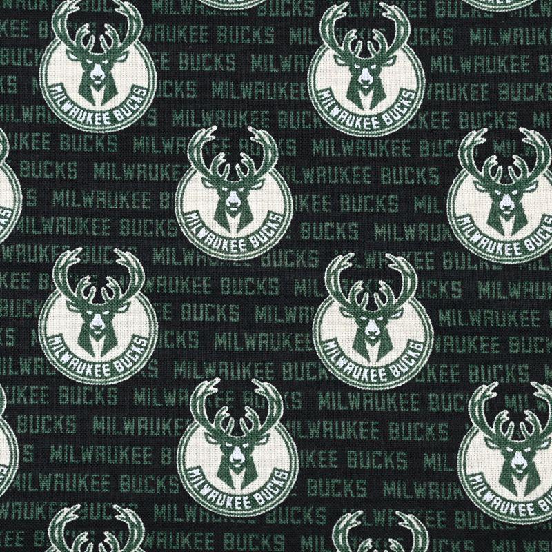 Milwaukee Bucks Fabric NBA Team Logo Fabric Cartoon Fabric Pure cotton Fabric by The Half Yard