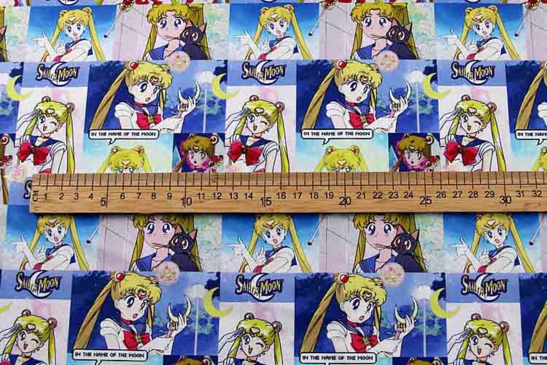 Sailor Moon Fabric Usagi Tsukino Fabric Japanese Anime Fabric Animation