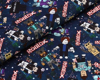 Video Game Fabric Fun Game Fabric Cartoon Fabric Pure cotton Fabric by The Half Yard