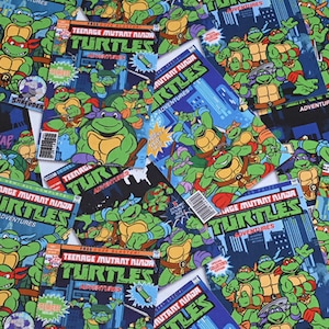 Teenage Mutant Ninja Turtles Fabric Cartoon Fabric Pure cotton Fabric by The Half Yard