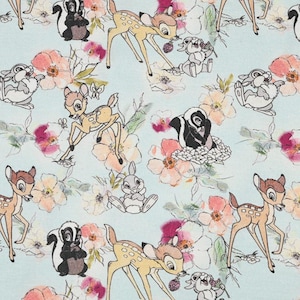 Bambi Fabric Cartoon Fabric Pure cotton Fabric by The Half Yard