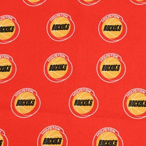 Tecido Houston Rockets Tecido com logotipo do time da NBA Tecido de desenho animado Tecido de algodão puro da The Half Yard