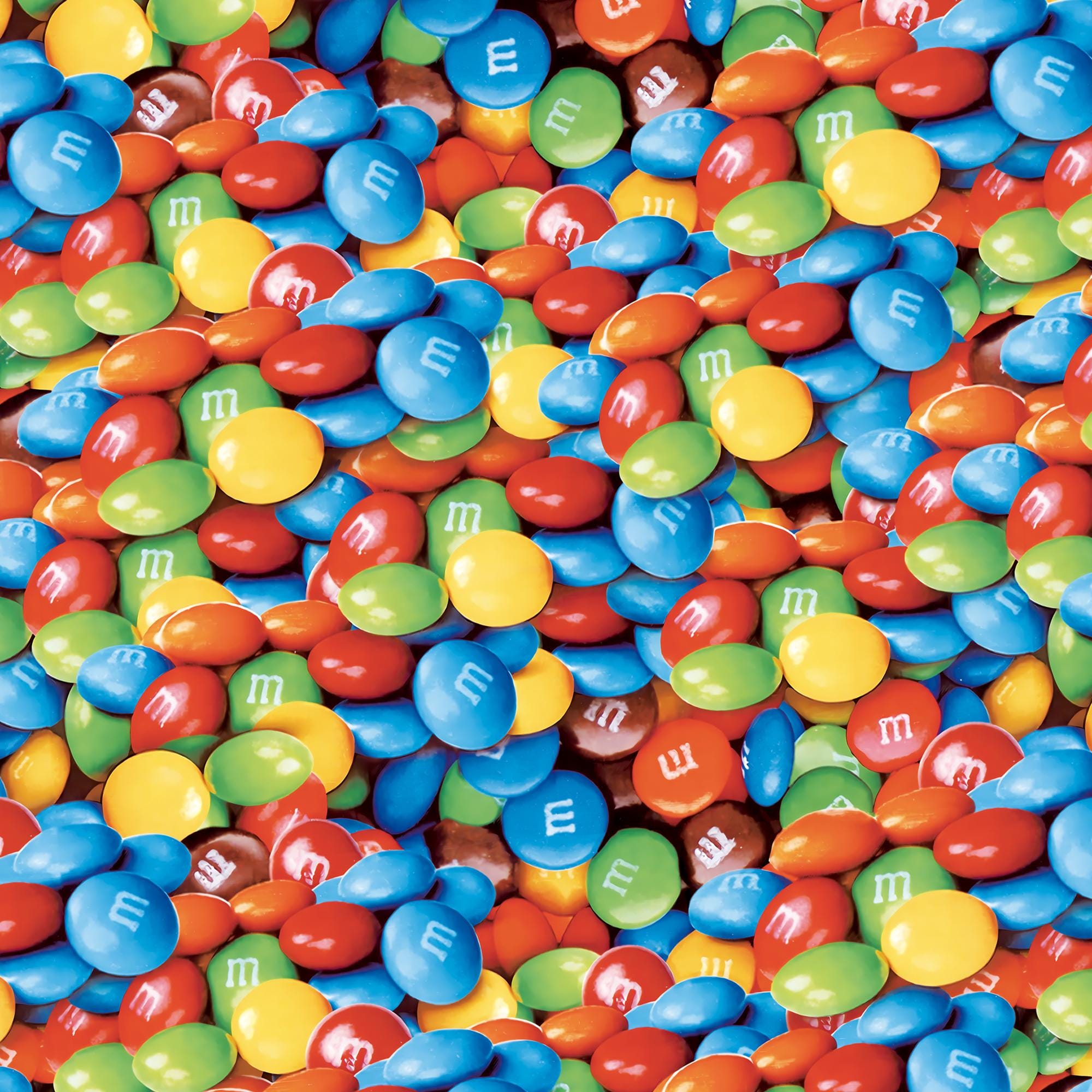 M&M's Candy Fabric Cartoon Fabric Pure cotton Fabric by The Half Yard