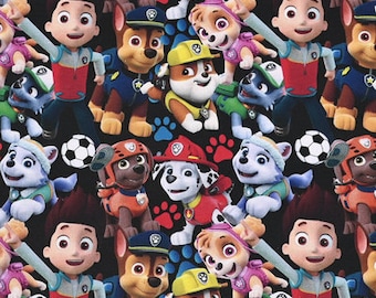 Paw Patrol Stoff Welpe Hundestoff Cartoon Stoff Reine Baumwolle Stoff Von The Half Yard