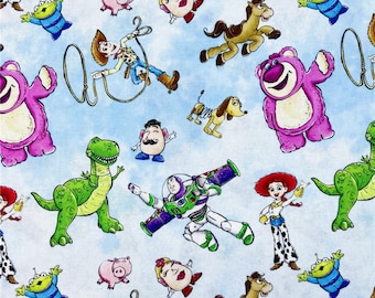 Toy Story Character Fabric Cartoon Fabric Pure cotton Fabric by The Half Yard