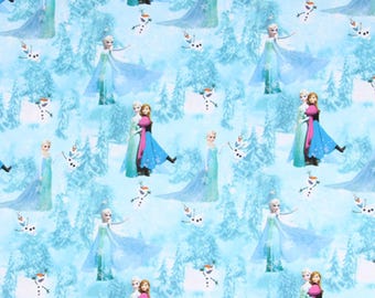 Disney Frozen Fabric Elsa Anna Princess Cartoon Fabric Pure cotton Fabric by The Half Yard