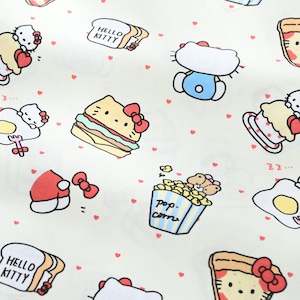 Hello Kitty Fabric Lucky kitty Fabric Fortune Cat Fabric Animation Fabric Cartoon Fabric Pure cotton Fabric by The Half Yard