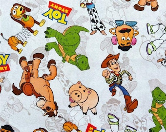 Tela de Disney Toy Story Tela de Toy Story Buzz Tela de dibujos animados Tela de algodón puro de The Half Yard