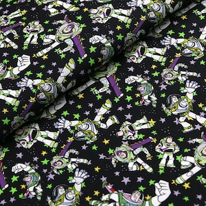 Disney Toy Story Fabric Toy Story Buzz Fabric Cartoon Fabric Pure cotton Fabric by The Half Yard