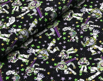 Tela de Disney Toy Story Tela de Toy Story Buzz Tela de dibujos animados Tela de algodón puro de The Half Yard