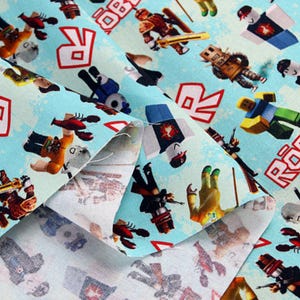 Video Game Fabric Fun Game Fabric Cartoon Fabric Pure cotton Fabric by The Half Yard