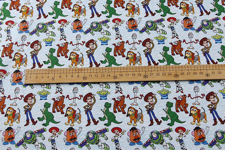 Disney Toy Story Fabric Toy Story Buzz Fabric Cartoon Fabric Etsy