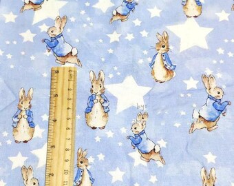 Tissu Peter Rabbit Tissu de bande dessinée Tissu pur coton par mètre