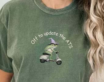 Human Resources Comfort Colors® Shirt Office Humor Tee Gift for HR Professionals Funny HR Department Payroll Joke Tee Crazy Frog ATS Tshirt