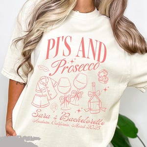 Pj's and Prosecco Bachelorette Shirts, Girls Gone Mild Bach Night Pajamas Party Champagne Slumber Party Bach Weekend Trip Bridesmaids Gifts