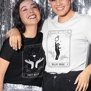 Witchy Bachelorette T-shirts, Tarot Card Bride Shirt, Witchy Bride Shirt, Party Witch shirts, Bachelorette Party shirts, Bridal Party shirts