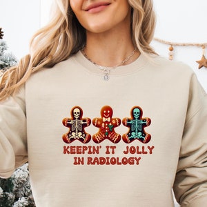 Christmas Radiology Sweatshirt Holiday X-ray Tech Shirt, Team Xray Shirt, Rad Tech, Radiologist Christmas Gift, Xray Cookie Crewneck