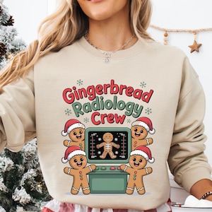 Weihnachten Radiologie Sweatshirt, Lebkuchen Radiologie Crew Urlaub X-ray Tech Shirt, Rad Tech Team Xray Shirt, Radiologe Weihnachtsgeschenk