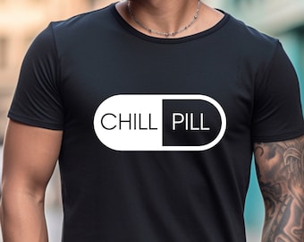 Camiseta de pastillas para relajarse, camiseta divertida de medicamentos, regalo de farmacéutico, camiseta de médico enfermero, camiseta de graduado de la escuela de farmacia, regalo de enfermería, camiseta de vibraciones positivas
