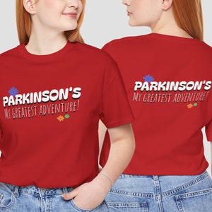 Parkinson&#39;s Awareness Shirt, Parkinson&#39;s Disease Fighter T-shirt, Parkinson&#39;s Advocacy Apparel, Health Shirt, Parkinson&#39;s Front and Back