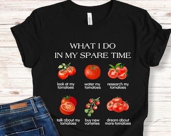 Tomato T-shirt, Vegetable Gardener Gift, Foodie Shirt, Gardening Tomato Lover Shirt, Farmer Shirt, Foodie Heart Shirt, Tomato Head Gift