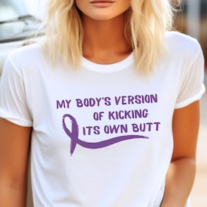 Funny Fibro Warrior Shirt, Fibromyalgia Awareness, Purple Ribbon Shirt, Invisible Illness, Chronic Pain, Chronic Illness Shirt