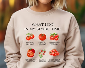 Tomato Sweatshirt, Vegetable Garden Gift, Foodie Gardening Shirt, Tomato Lover Shirt, Farmer Gift, Foodie Heart Shirt, Tomato Head Gift