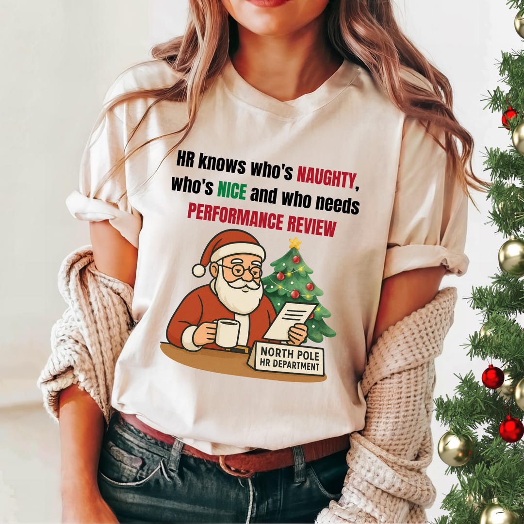 HR Christmas Shirt, Office Team Gift, Funny Holiday Work Tees for Human ...