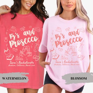 Pj's and Prosecco Bachelorette Shirts, Girls Gone Mild Bach Night Pajamas Party Champagne Slumber Party Bach Weekend Trip Bridesmaids Gifts