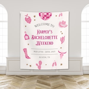 Last Rodeo Bachelorette Decorations, Cowgirl Bachelorette Backdrop, Nashville Bachelorette Banner, Western Bachelorette Sign Rodeo Bach Flag