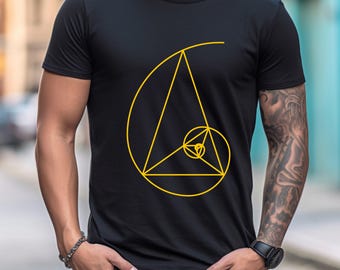 Fibonacci Golden Ratio Shirt Sacred Geometry, Math Teacher Shirt, Science Tee, Mathematician shirt, Spiral Shirt, Math Lover Gift