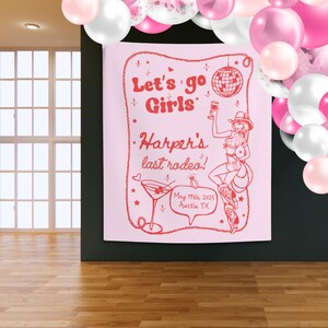 Last Rodeo Bachelorette Decorations, Cowgirl Bachelorette Backdrop, Nashville Bachelorette Banner, Western Bachelorette Sign Rodeo Bach Flag