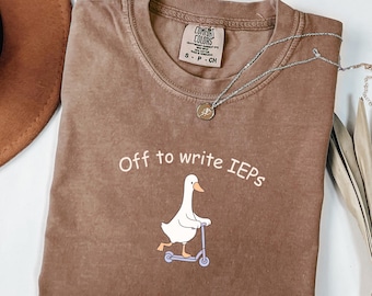 Special Education Comfort Colors® Shirt School Psychologist Counselor Tshirt IEP Goose Tee Gift For SPED Inclusion Teacher