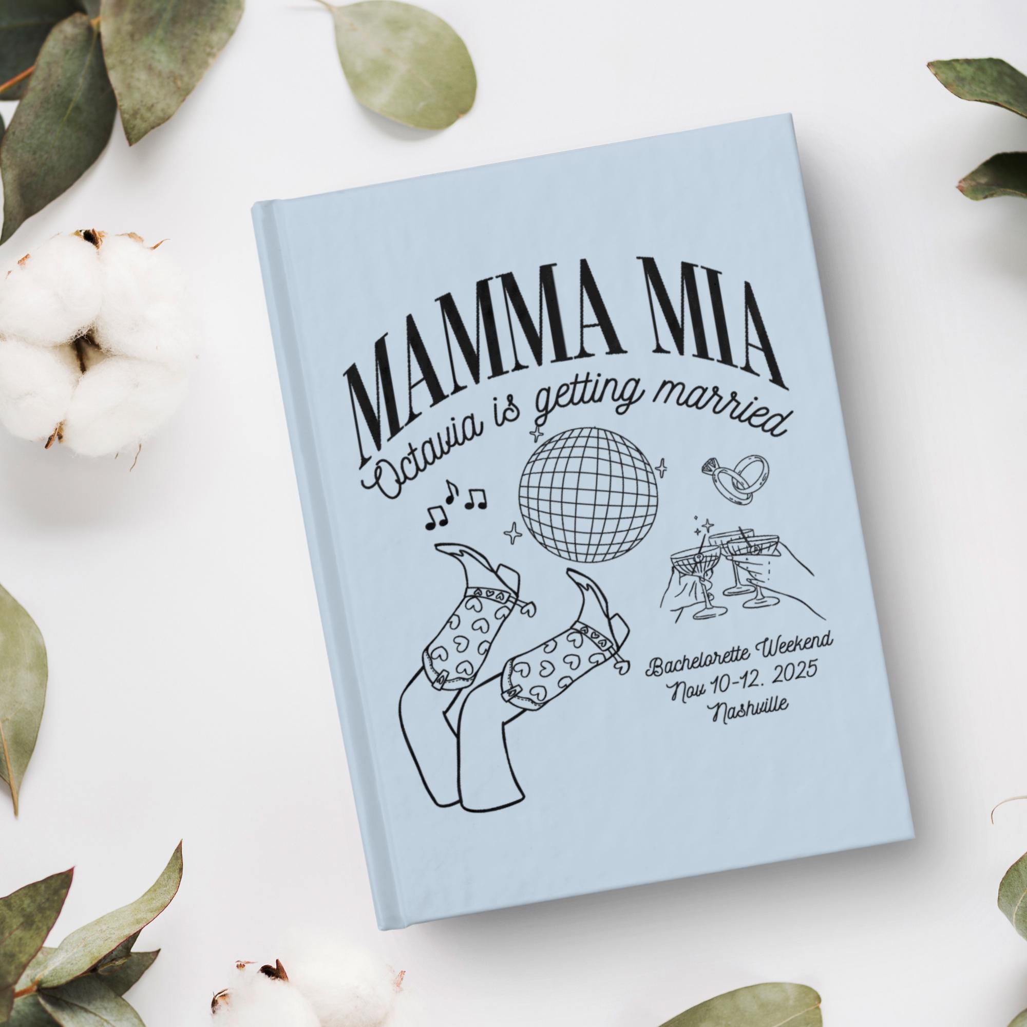 Mamma Mia Personalized Bachelorette Book Gift for Bride, Custom