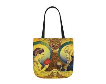 Labyrinth Movie Tote Bag - David Bowie As Jareth, Goblin King Design, Reusable Grocery Bag (Large) - View #11