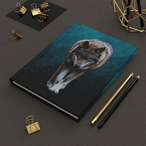 Wolf Spirit Animal Journal The Wolf - Animal Totem - Power Animal - Hardcover Journal Matte