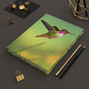 Hummingbird Spirit Animal Journal Blank Notebook Dream Journal, Spell Book, Beautiful Gift Hummingbird Totem