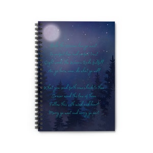 Wiccan Rede Lined Spiral Notebook - Wicca - Witch