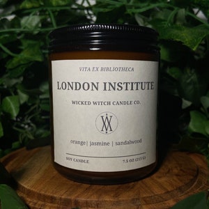 London Institute | Book Candle | Shadowhunters | The Infernal Devices | Pet-Friendly Candle | Handmade Candle | 7.5 oz