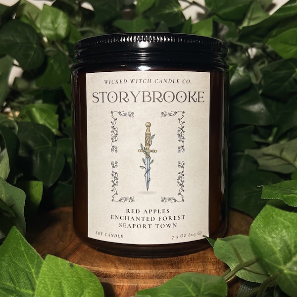 Storybrooke | Once Upon a Time Inspired Candle | OUAT Candle | TV Candle | Pet-Friendly Candle | 7.5 oz