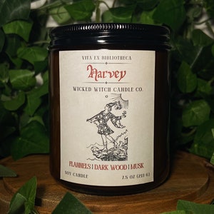 Harvey | Chilling Adventures of Sabrina Candle | CAOS Inspired Candle | TV Candle | Film Candle | Pet-Friendly Candle | 7.5 oz