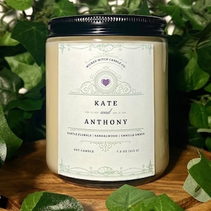 Kate and Anthony | Bridgerton Candle | Book Candle | TV Show Candle | Handmade Candle | Pet-Friendly Candle | 7.5 oz