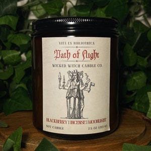 Path of Night | Chilling Adventures of Sabrina Candle | CAOS Inspired Candle | TV Candle | Film Candle | Pet-Friendly Candle | 7.5 oz