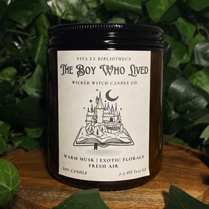 The Boy Who Lived | Book Candle | Handmade Candle | Pet-Friendly Candle | 7.5 oz