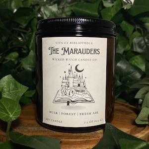 The Marauders | Book Candle | Handmade Candle | Marauders Candle | Pet-Friendly Candle | 7.5 oz