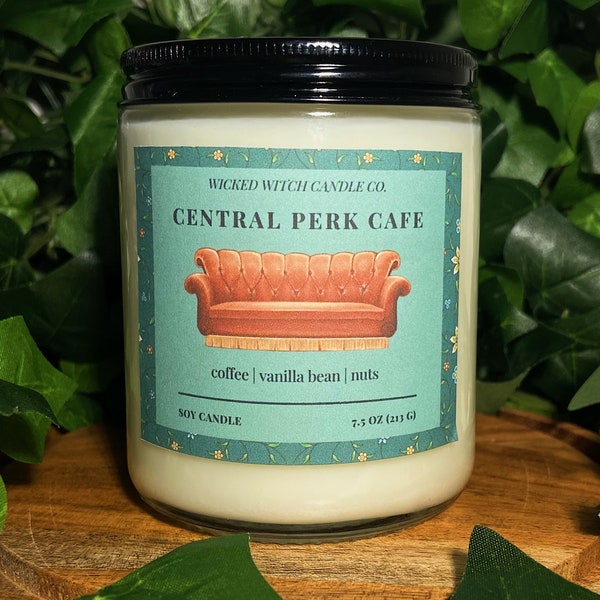 Central Perk Cafe | Friends Inspired Candle | TV Candle | Film Candle | Pet-Friendly Candle | 7.5 oz