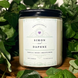 Simon and Daphne | Bridgerton Candle | Book Candle | TV Show Candle | Handmade Candle | Pet-Friendly Candle | 7.5 oz