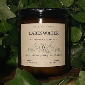 Cabeswater | Book Candle | Raven Boys Candle | The Raven Cycle | Pet-Friendly Candle | Handmade Candle | 7.5 oz