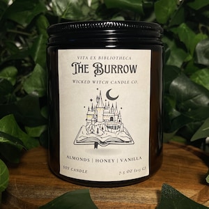 The Burrow | Book Candle |  Handmade Candle |  Pet-Friendly Candle | 7.5 oz